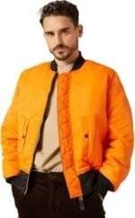 Black And Orange Bomber Jacket 3