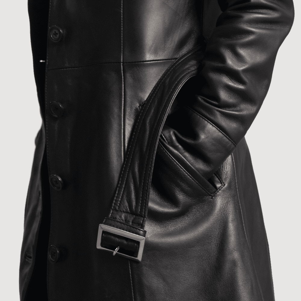 Black Leather Coat 2