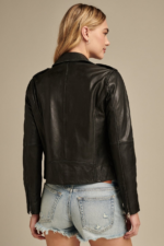 Black Leather Motorcycle Jacket Womens 5