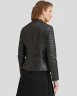 Black Motorcycle Leather Jacket 3