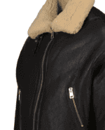 Black Sheepskin Jacket Womens 2