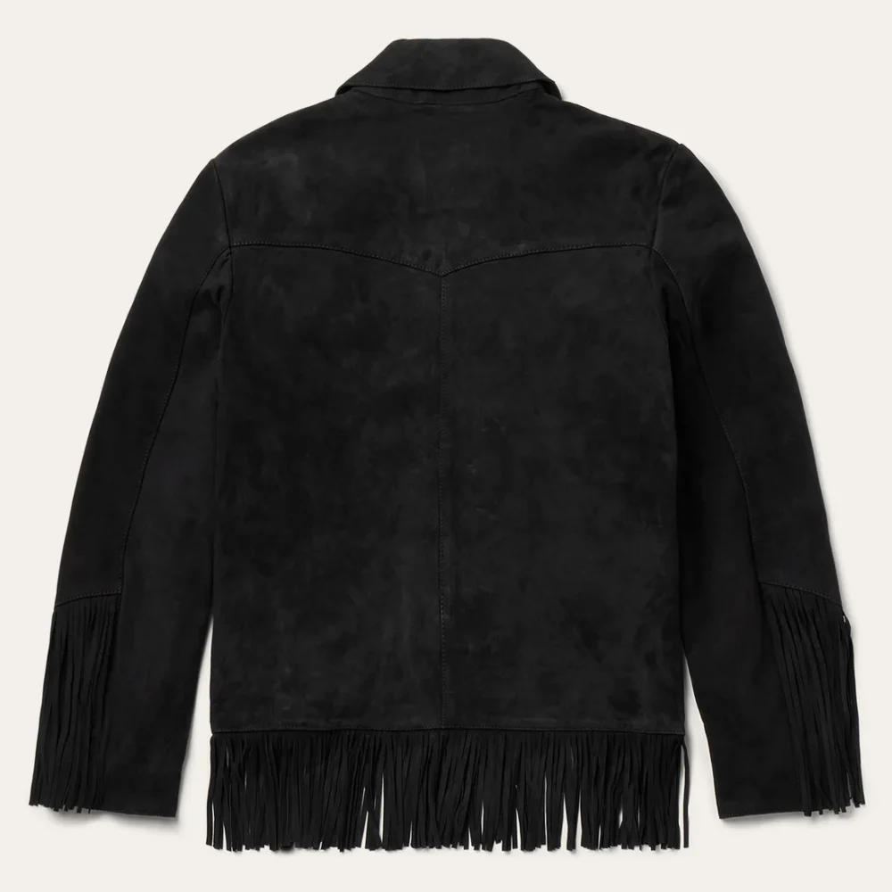 Black Suede Fringe Jacket 2