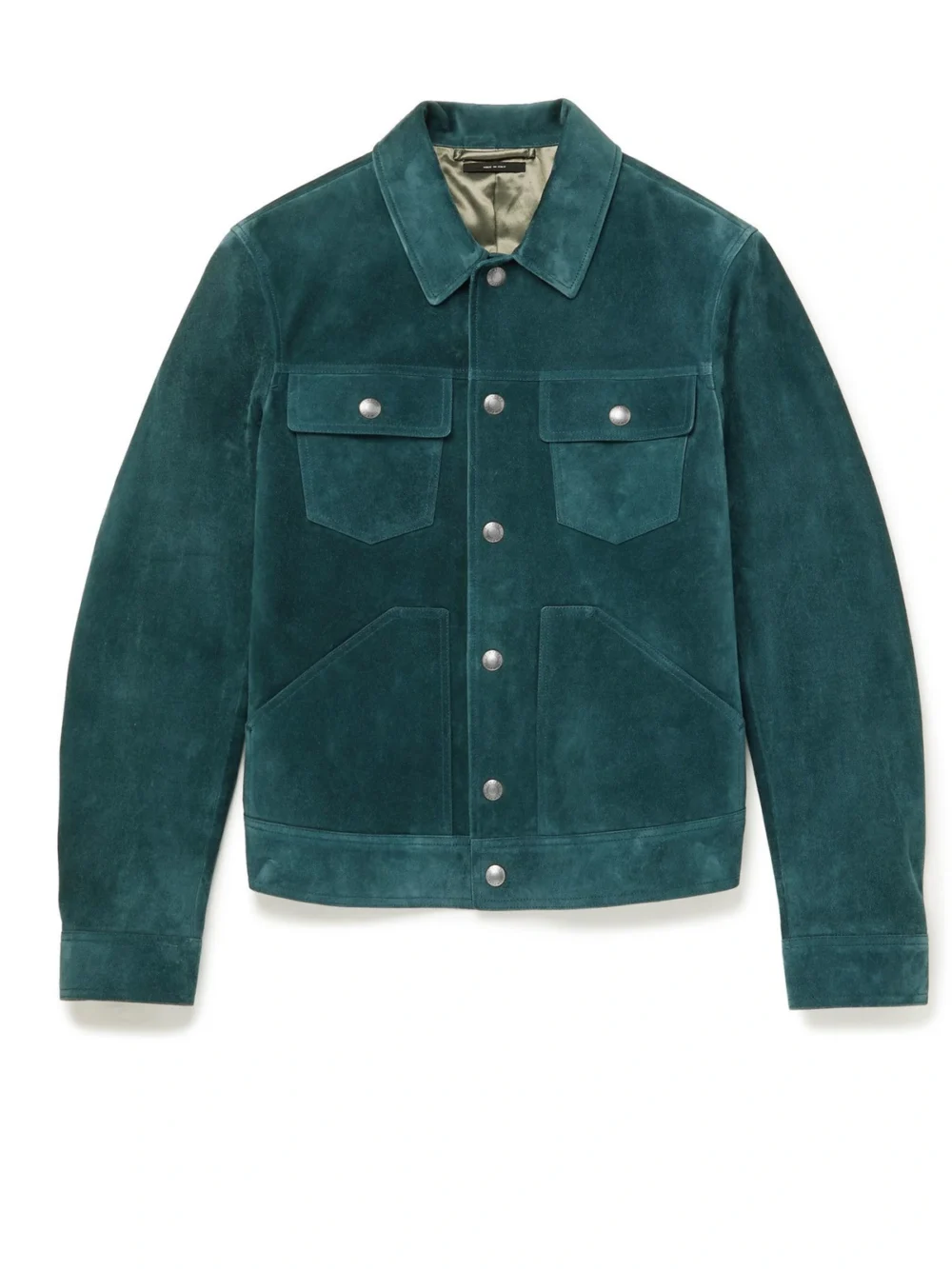 Blue Suede Trucker Jacket