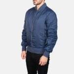 Blue and Black Bomber Jacket 3