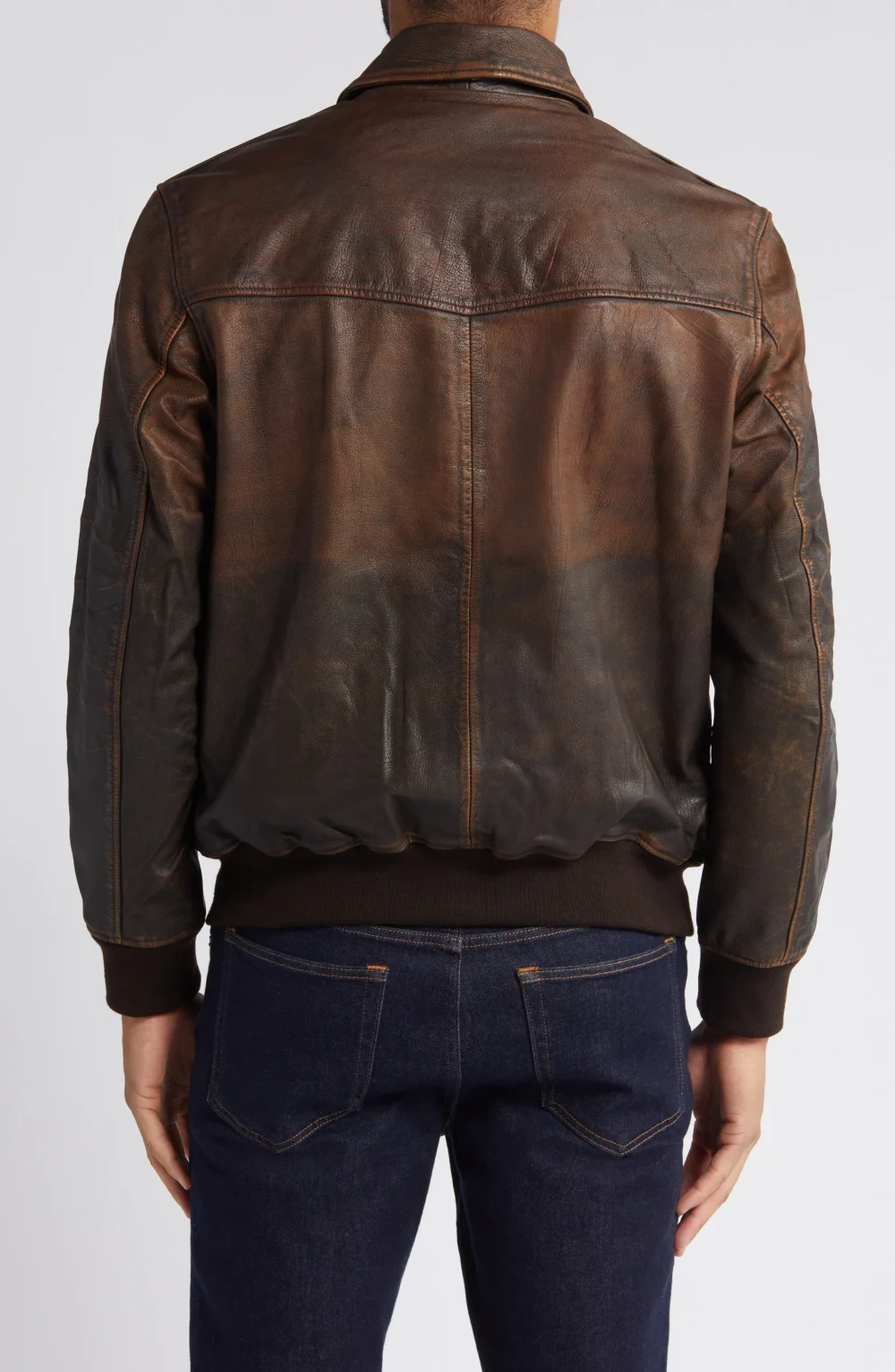 Brown Aviator Jacket Mens