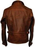 Brown Cowhide Leather Jacket 2