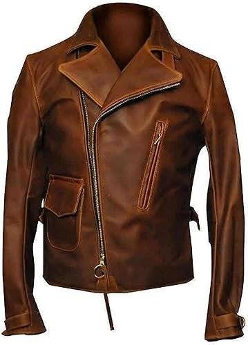 Brown Cowhide Leather Jacket