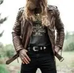 Brown Distressed Motorcycle Jacket