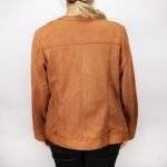 Brown Faux Suede Jacket Womens 2