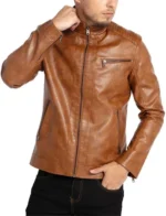 Brown Jacket Leather Motorcycle 4