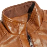 Brown Jacket Leather Motorcycle 7