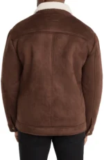 Brown Shearling Aviator Jacket