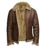 Brown Sheepskin Flying Jacket 1