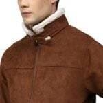Brown Suede Bomber Jacket 4