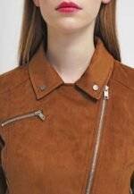 Brown Suede Jacket For Women 4