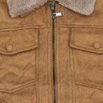 Brown Suede Jacket With Fur 2