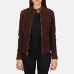 Brown Suede Jacket Womens