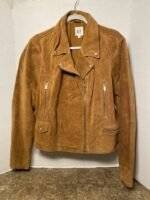 Brown Suede Moto Jacket