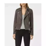 Brown Suede Moto Jacket 2