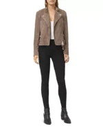 Brown Suede Moto Jacket 3