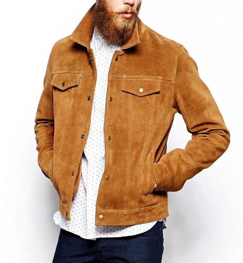 Brown Suede Motorcycle Jacket