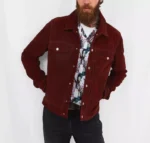 Burgundy Suede Jacket