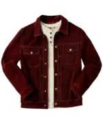 Burgundy Suede Jacket 4