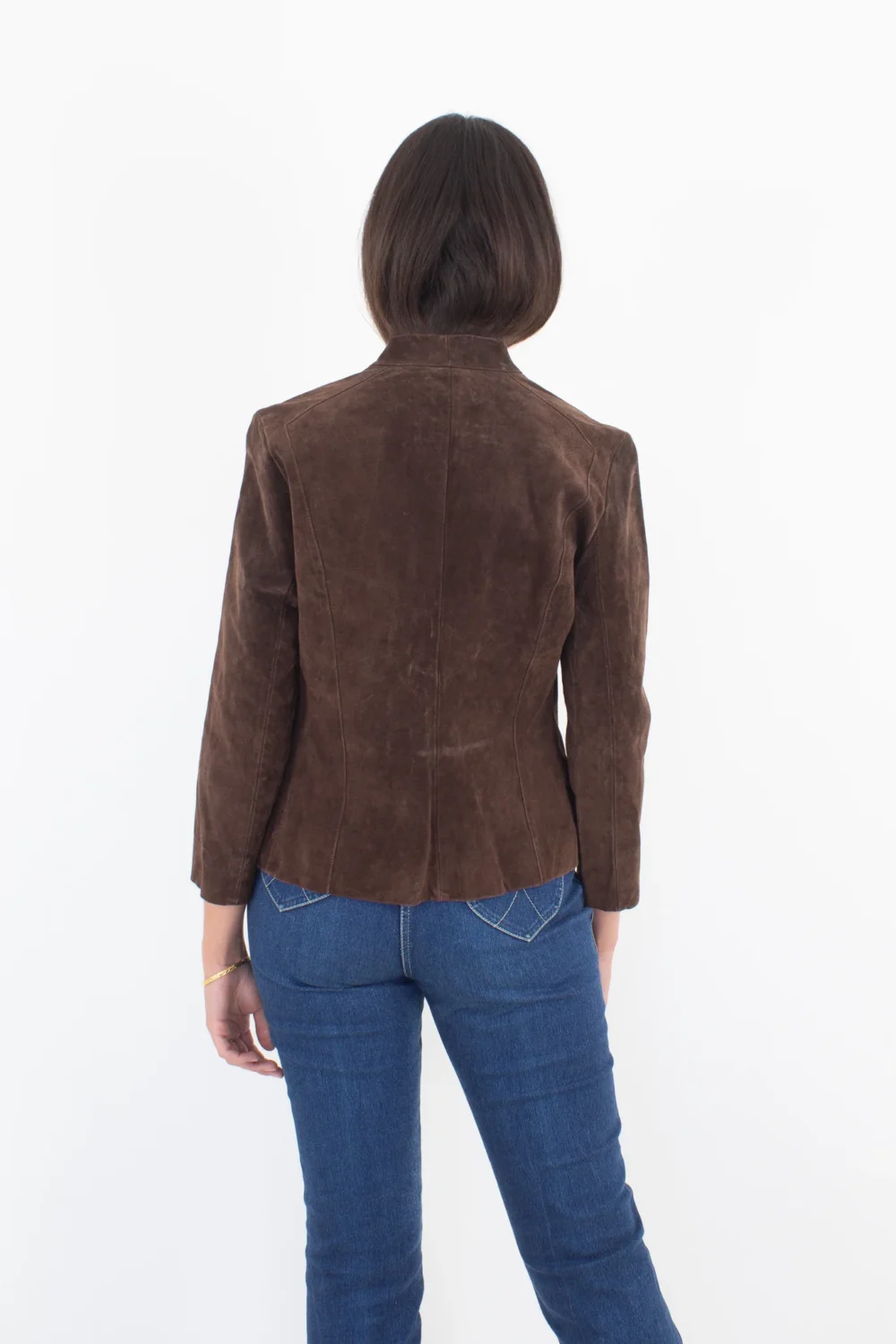 Chocolate Brown Suede Jacket 4