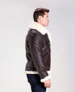 Classic B-3 Sheepskin Leather Bomber Jacket