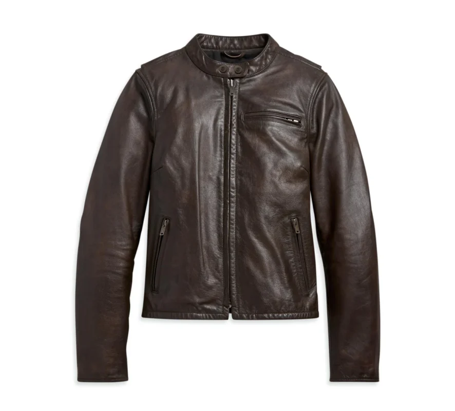 Cowhide Leather Jacket Mens