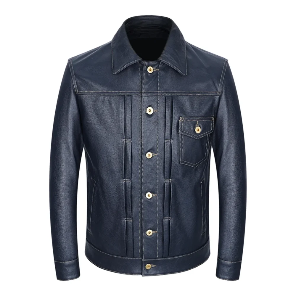 Cowhide Leather Motorcycle Jacket