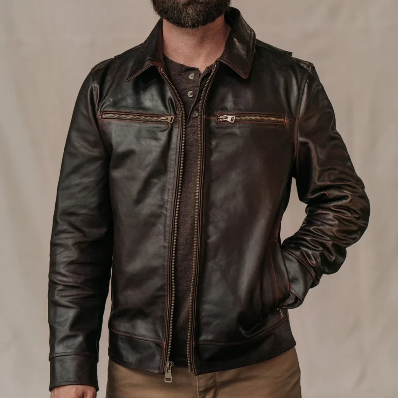 Cowhide Leather jacket