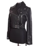 Cropped Biker Jacket