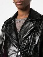 DKNY Leather Motorcycle Jacket 2