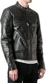 David Beckham Leather Motorcycle Jacket 3