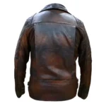 Distressed Motorcycle Leather Jacket 5