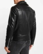 Fashionable Black Faux Leather Biker Jacket for a Modern and Edgy Style