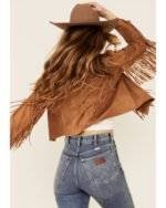 Faux Suede Fringe Jacket 2