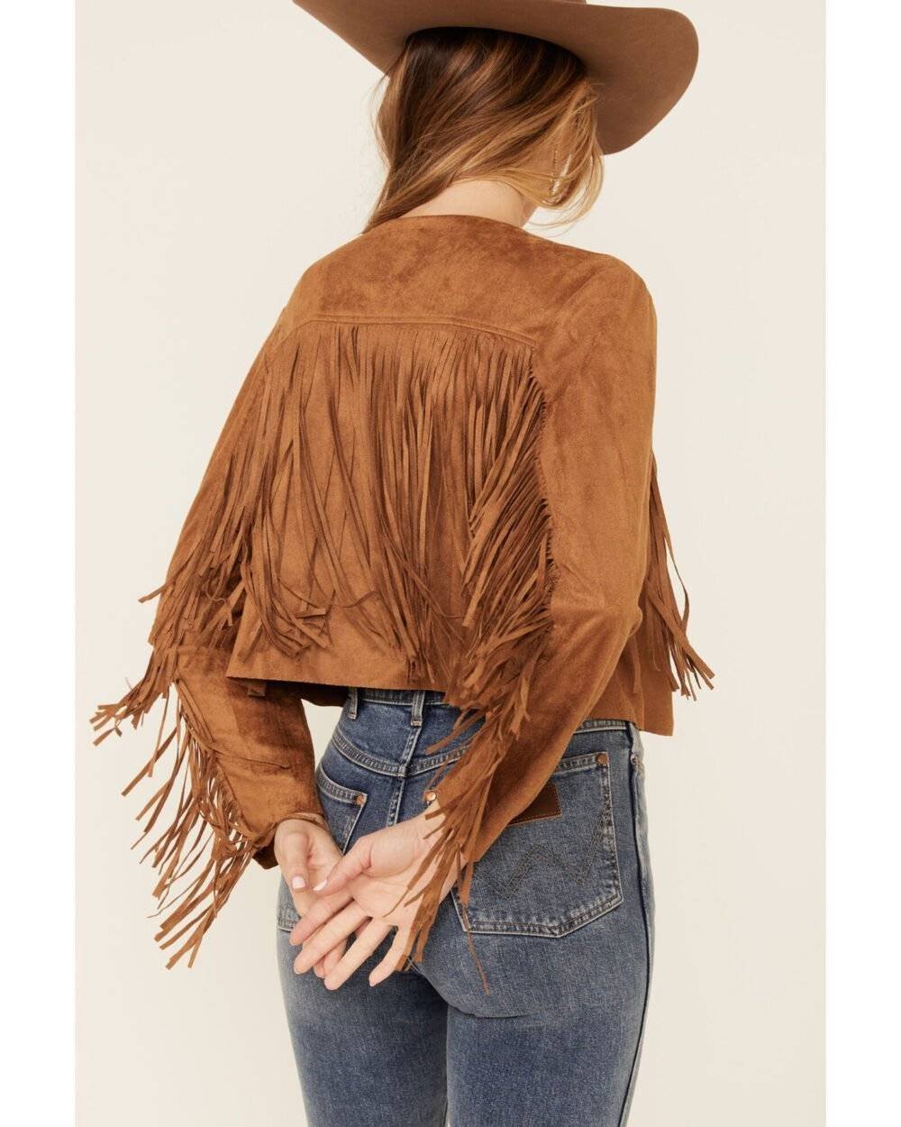 Faux Suede Fringe Jacket 4