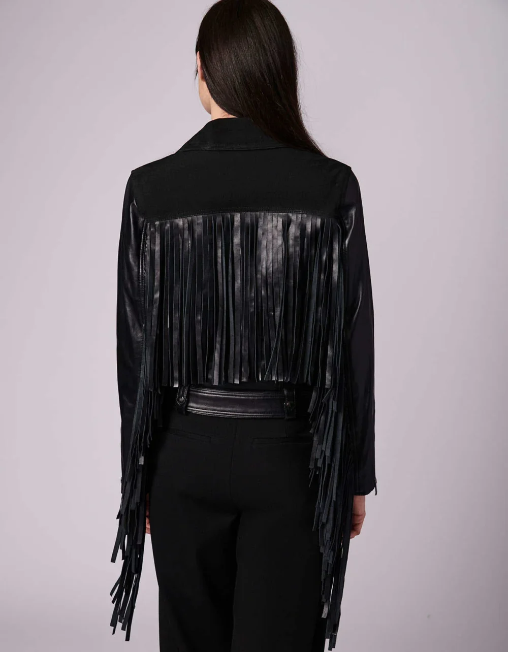 Fringe Leather Motorcycle Jacket 4