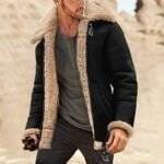 Fur Aviator Jacket Mens