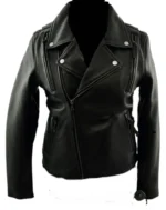 Genuine Leather Women's Motorcycle Jacket