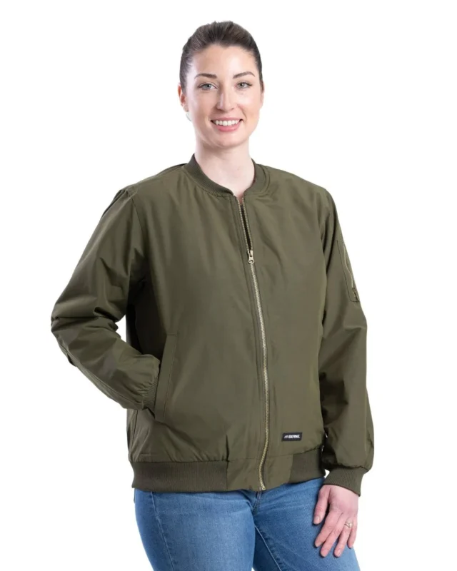 Green Aviator Jacket Womens