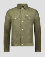 Green Suede Mens Jacket 1