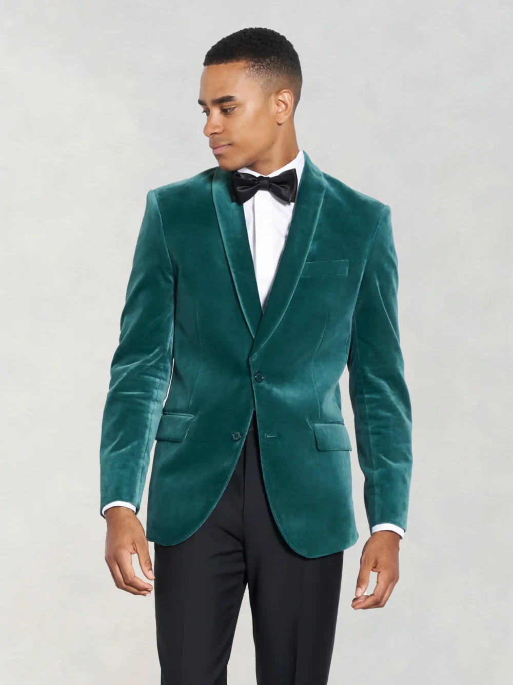 Green Suede Tuxedo Jacket