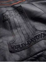 Harley Davidson Motorcycle Leather Jacket 2
