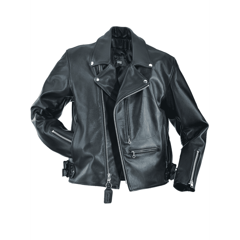 Heavy Leather Motorcycle Jacket