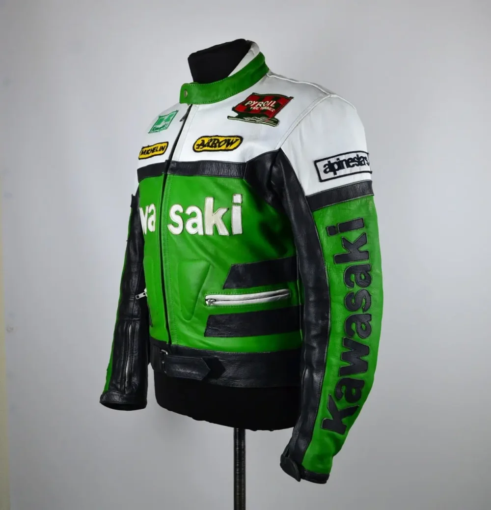 Kawasaki Leather Motorcycle Jacket 2