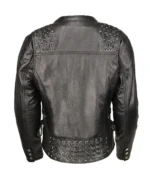 Ladies Armored Leather Motorcycle Jacket 4