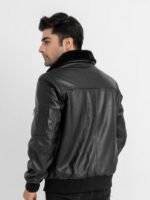 Leather Bomber Aviator Jacket 2